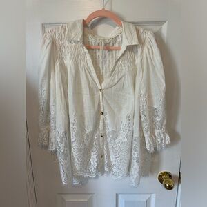 Anthropologie lace top.